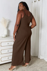 Basic Bae Full Size Spaghetti Strap V-Neck Jumpsuit - ShopBasicbae - Flyclothing LLC