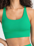 Crisscross Scoop Neck Active Tank - Trendsi - Flyclothing LLC
