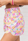 Printed High Waist Shorts - Trendsi