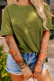 Faux Two Piece Floral Long Sleeve Patchwork Top - Trendsi - Flyclothing LLC