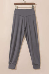 High Waist Joggers with Pockets - Trendsi - Flyclothing LLC