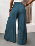 Tied Slit Wide Leg Pants - Trendsi