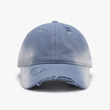 Distressed Adjustable Cotton Hat - Trendsi
