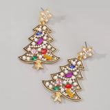 Christmas Tree Dangle Earrings - Trendsi - Flyclothing LLC