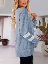 V-Neck Raglan Sleeve T-Shirt - Trendsi - Flyclothing LLC