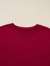 Contrast Striped Bow Detail Drop Shoulder Sweatshirt Dress with Pockets - Trendsi - Flyclothing LLC