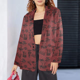 Baha Ranch Burgandy Cowboy Women's Western Blazer - Baha Ranch Western Wear - Flyclothing LLC