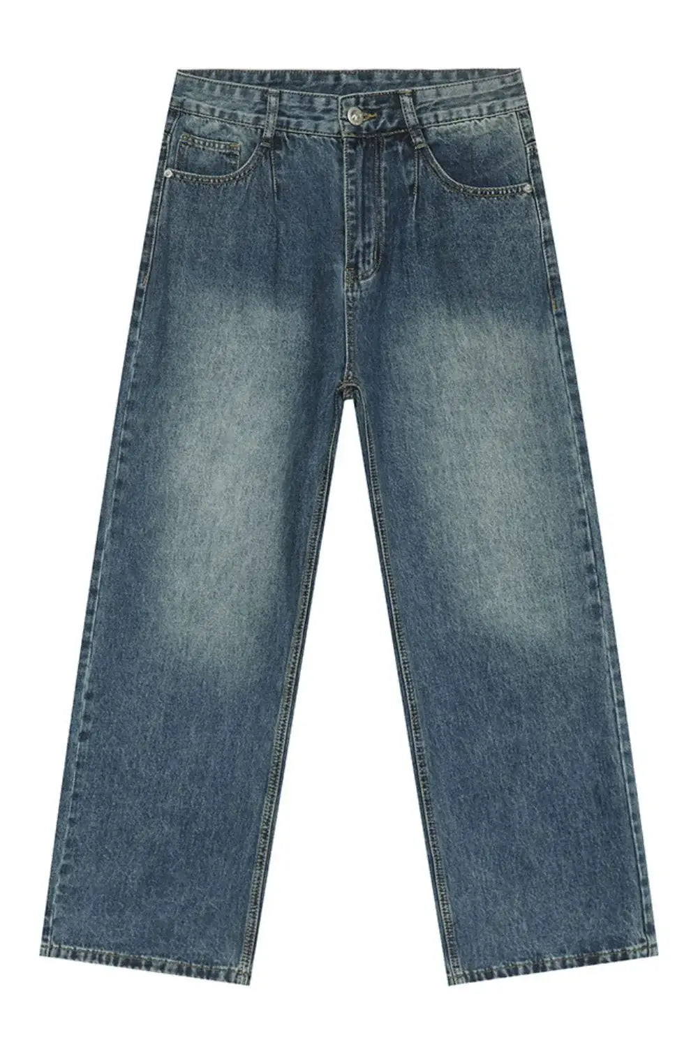 Mid Rise Wide Leg Jeans with Pockets - Trendsi - Flyclothing LLC