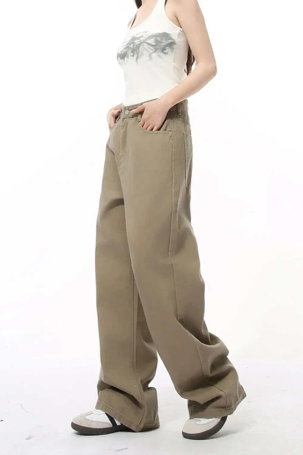 Pocketed Wide Leg Men's Jeans - Trendsi - Flyclothing LLC