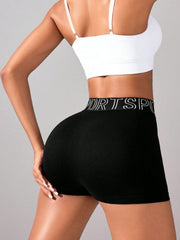 High Waist Active Shorts - Trendsi