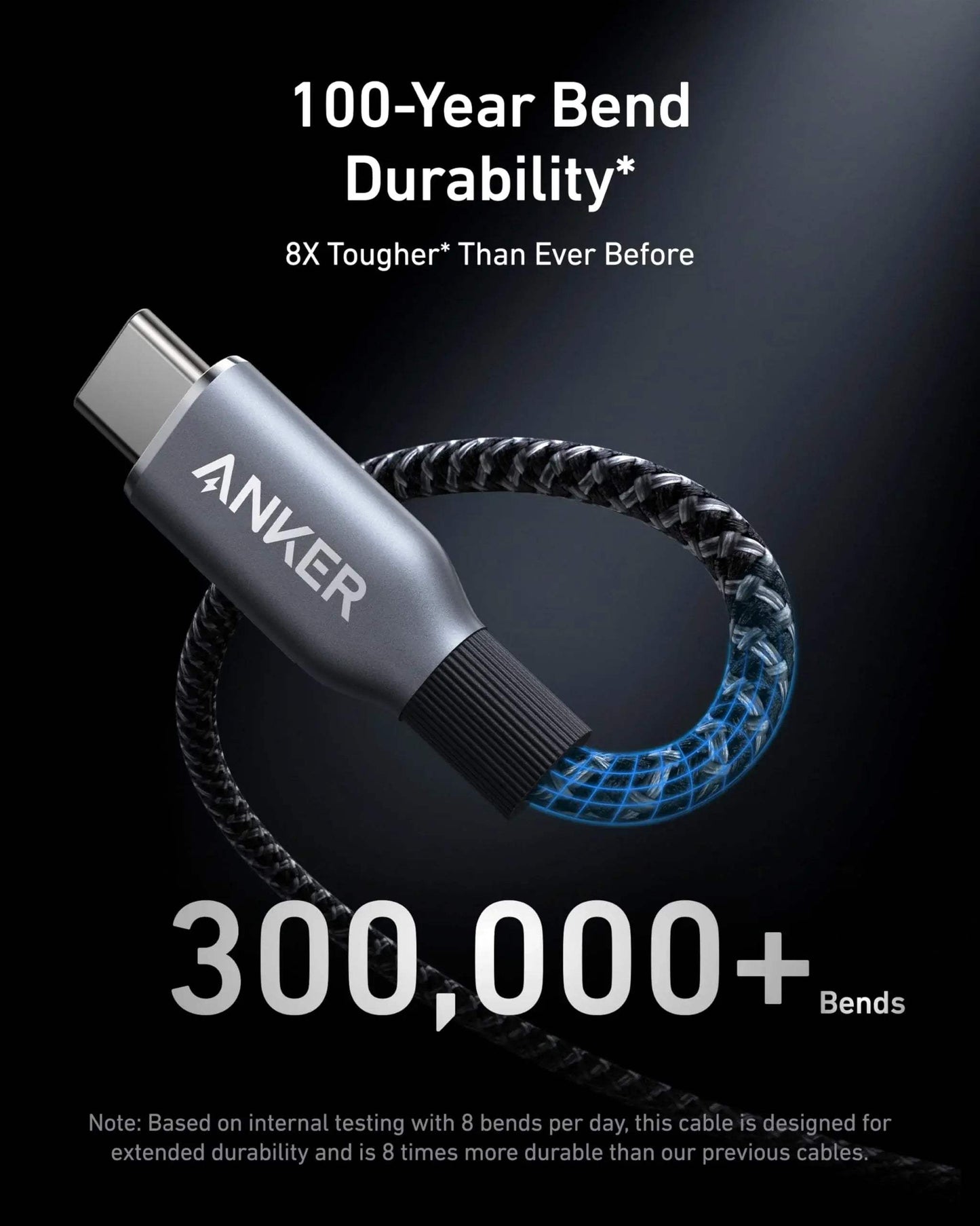 Anker Prime USB-C to USB-C Cable (240W, Upcycled-Braided) - Anker - Flyclothing LLC