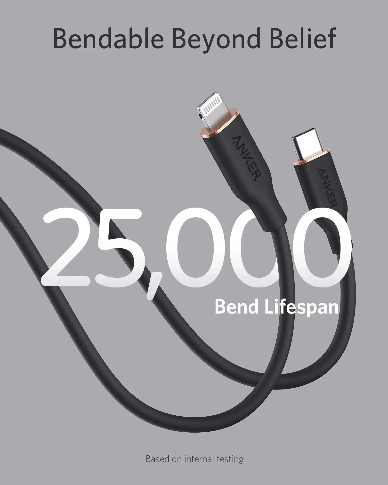 Anker <b>641</b> USB-C to Lightning Cable (Flow, Silicone) - Anker - Flyclothing LLC