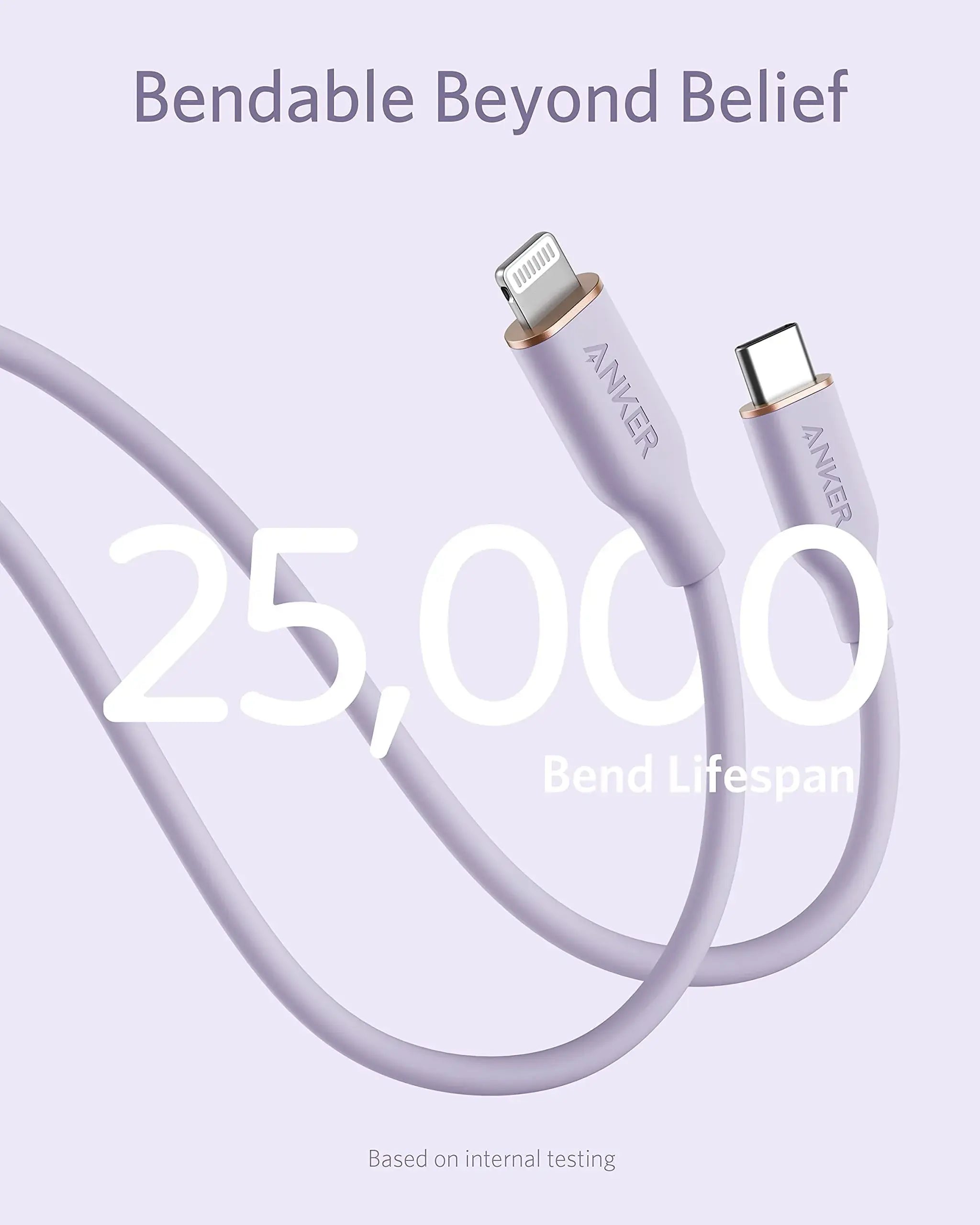 Anker <b>641</b> USB-C to Lightning Cable (Flow, Silicone) - Anker - Flyclothing LLC