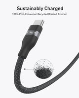 Anker USB-C to USB-C Cable (3 ft / 6 ft, 240W, Upcycled-Braided) - Anker - Flyclothing LLC