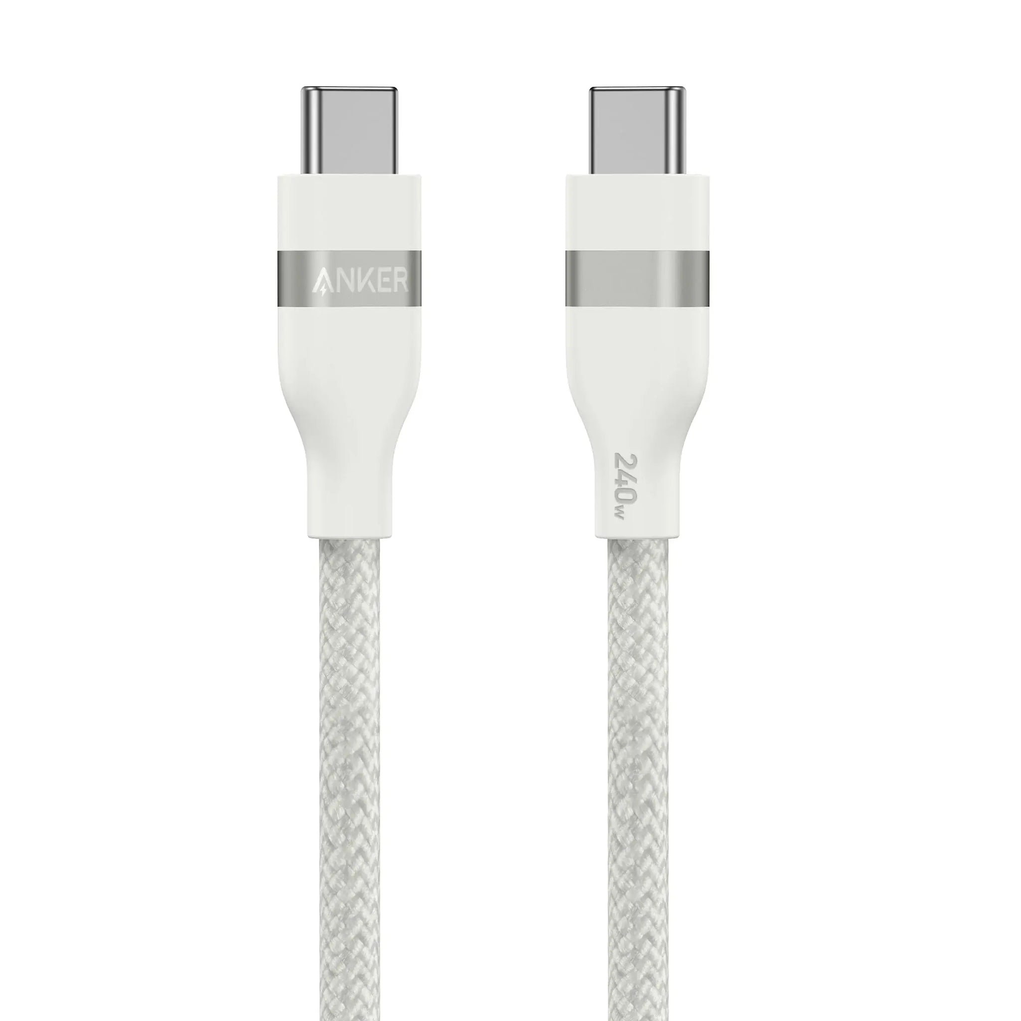 Anker USB-C to USB-C Cable (3 ft / 6 ft, 240W, Upcycled-Braided) - Anker - Flyclothing LLC