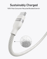 Anker USB-C to USB-C Cable (3 ft / 6 ft, 240W, Upcycled-Braided) - Anker - Flyclothing LLC