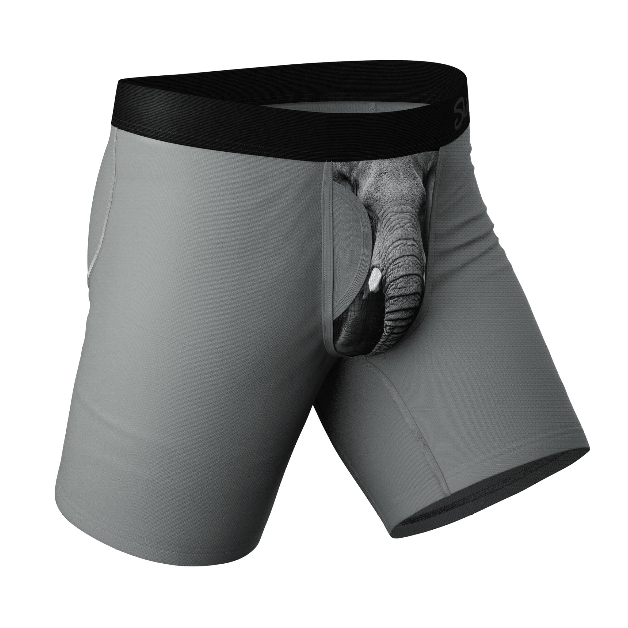 The Junk In The Trunk | Elephant Long Leg Ball Hammock® Pouch Boxers With Fly - Shinesty