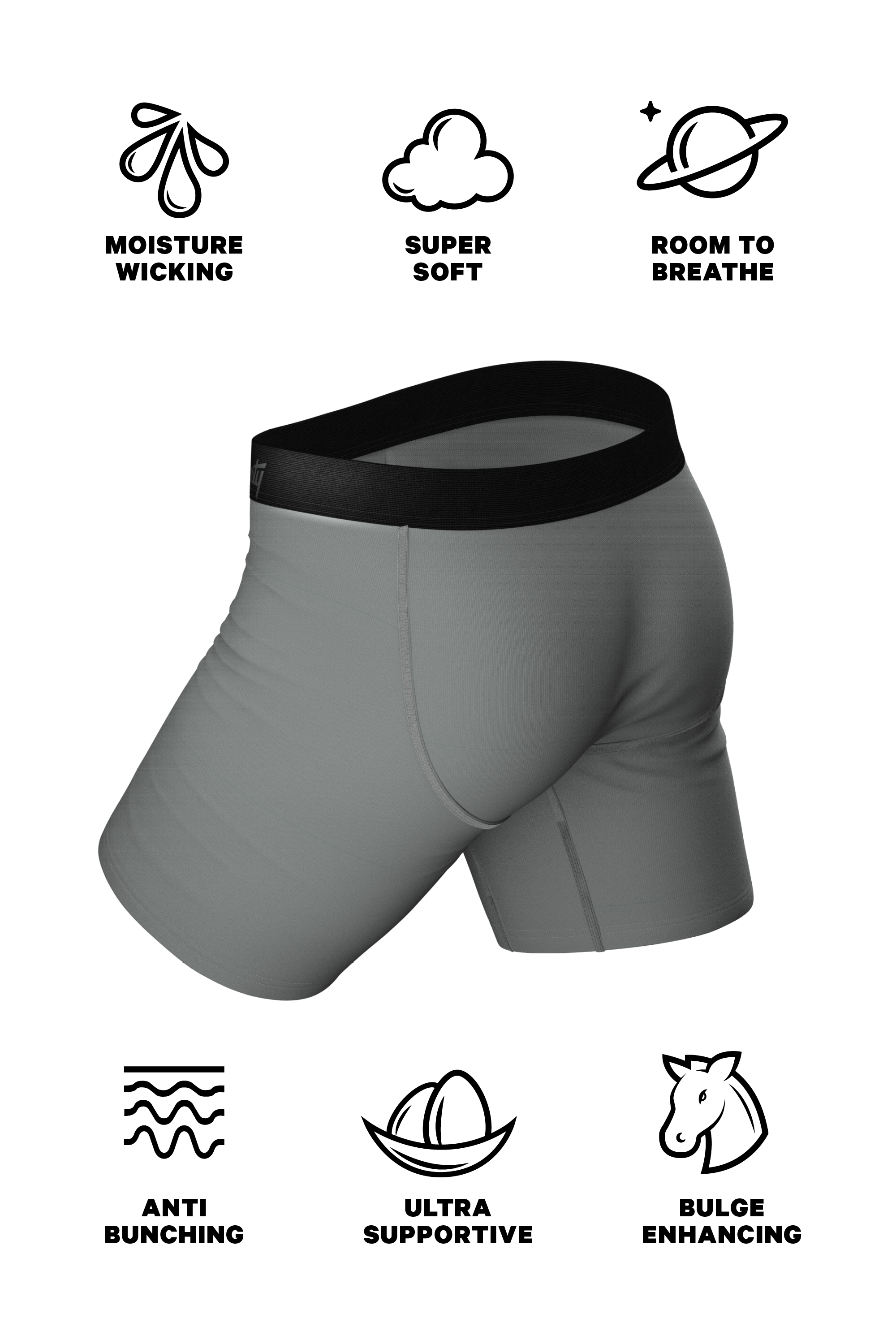 The Junk In The Trunk | Elephant Long Leg Ball Hammock® Pouch Boxers With Fly - Shinesty