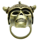 3W019 - Antique Copper White Metal Ring with Top Grade Crystal in Citrine Yellow - Alamode - Flyclothing LLC