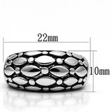3W042 - Rhodium Brass Ring with No Stone - Alamode - Flyclothing LLC