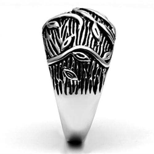 3W064 - Rhodium Brass Ring with No Stone - Alamode - Flyclothing LLC