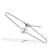 3W066 - Rhodium Brass Bracelet with AAA Grade CZ in Clear - Alamode - Flyclothing LLC