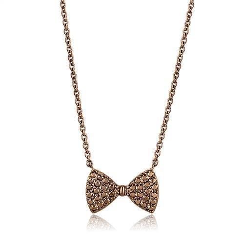 3W1132 - IP Coffee light Brass Chain Pendant with AAA Grade CZ  in Light Coffee - Alamode