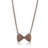 3W1132 - IP Coffee light Brass Chain Pendant with AAA Grade CZ  in Light Coffee - Alamode