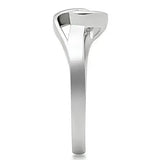 3W114 - Rhodium Brass Ring with AAA Grade CZ in Clear - Alamode - Flyclothing LLC
