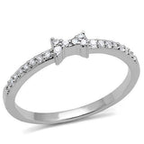 3W1228 - Rhodium Brass Ring with AAA Grade CZ in Clear - Alamode - Flyclothing LLC