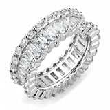 3W1531 - Rhodium Brass Ring with AAA Grade CZ in Clear - Alamode - Flyclothing LLC