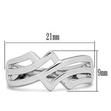 3W163 - Rhodium Brass Ring with No Stone - Alamode - Flyclothing LLC