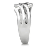 3W163 - Rhodium Brass Ring with No Stone - Alamode - Flyclothing LLC