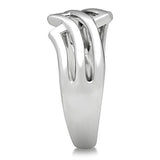 3W163 - Rhodium Brass Ring with No Stone - Alamode