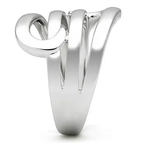 3W164 - Rhodium Brass Ring with No Stone - Alamode - Flyclothing LLC