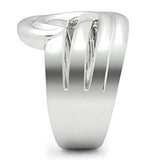 3W165 - Rhodium Brass Ring with No Stone - Alamode
