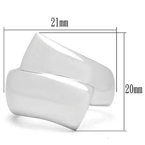 3W167 - Rhodium Brass Ring with No Stone - Alamode - Flyclothing LLC