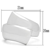 3W167 - Rhodium Brass Ring with No Stone - Alamode