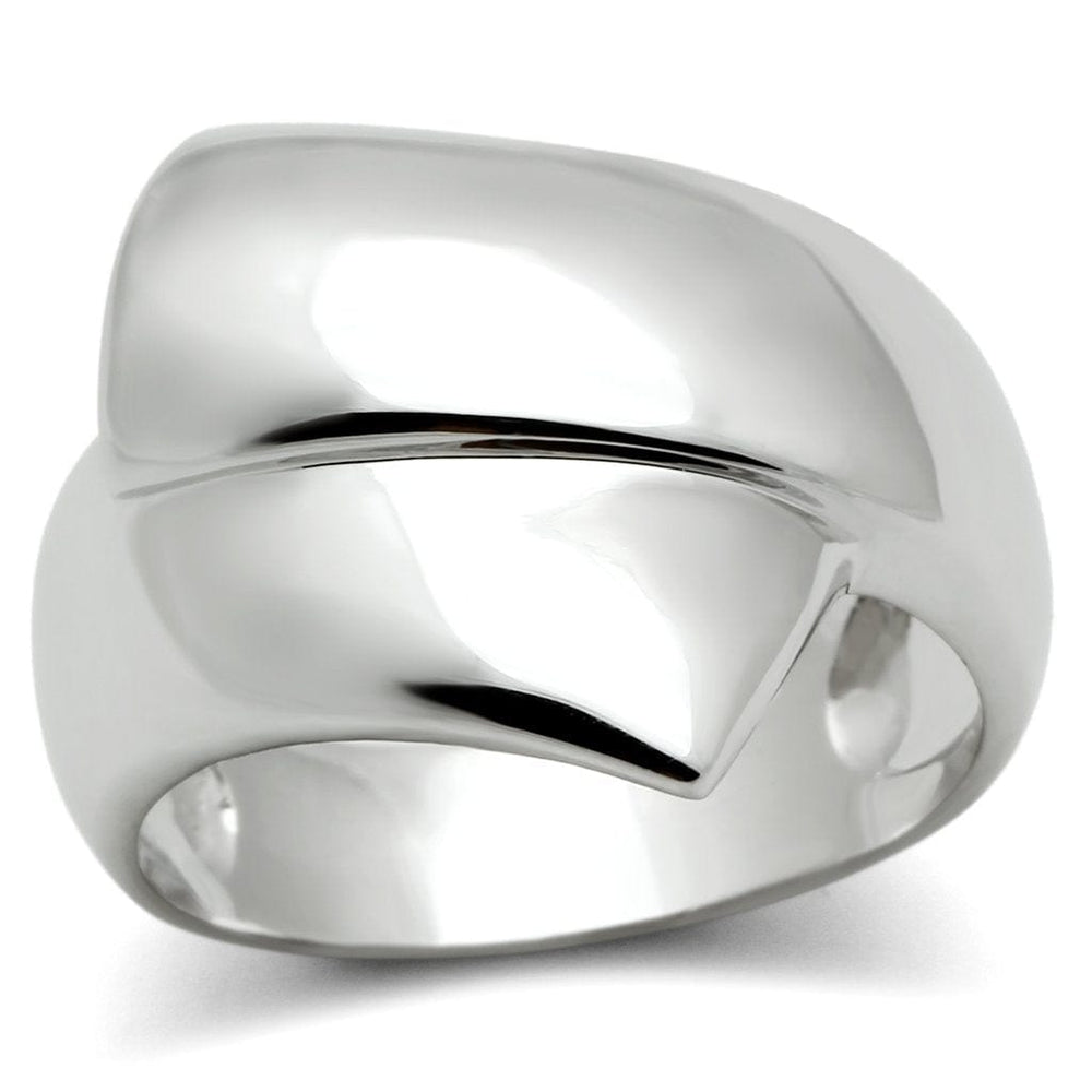3W167 - Rhodium Brass Ring with No Stone - Alamode