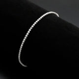 3W1682 - Rhodium Brass Bracelet with AAA Grade CZ in Clear - Alamode - Flyclothing LLC