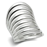 3W168 - Rhodium Brass Ring with No Stone - Alamode - Flyclothing LLC