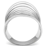 3W168 - Rhodium Brass Ring with No Stone - Alamode - Flyclothing LLC