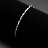 3W1706 - Rhodium Brass Bracelet with AAA Grade CZ in Clear - Alamode - Flyclothing LLC