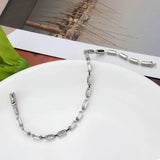 3W1709 - Rhodium Brass Bracelet with AAA Grade CZ in Clear - Alamode - Flyclothing LLC