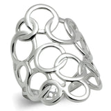 3W170 - Rhodium Brass Ring with No Stone - Alamode
