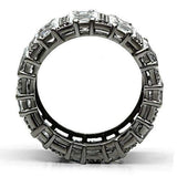 3W171 - Ruthenium Brass Ring with AAA Grade CZ in Clear - Alamode - Flyclothing LLC