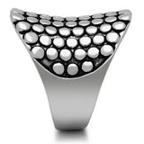 3W194 - Rhodium Brass Ring with No Stone - Alamode - Flyclothing LLC