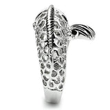3W234 - Rhodium Brass Ring with AAA Grade CZ in Champagne - Alamode - Flyclothing LLC