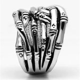 3W253 - Rhodium Brass Ring with No Stone - Alamode - Flyclothing LLC
