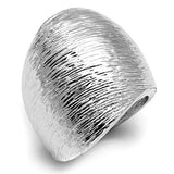 3W256 - Rhodium Brass Ring with No Stone - Alamode